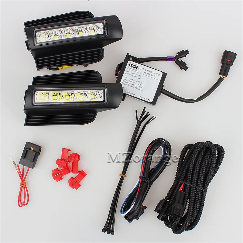 

Led Daytime Running Light for Toyota Prado 120 LC120 GRJ120 2003~2009 Fog lamp DRL bumper light accessories parts Wholesale