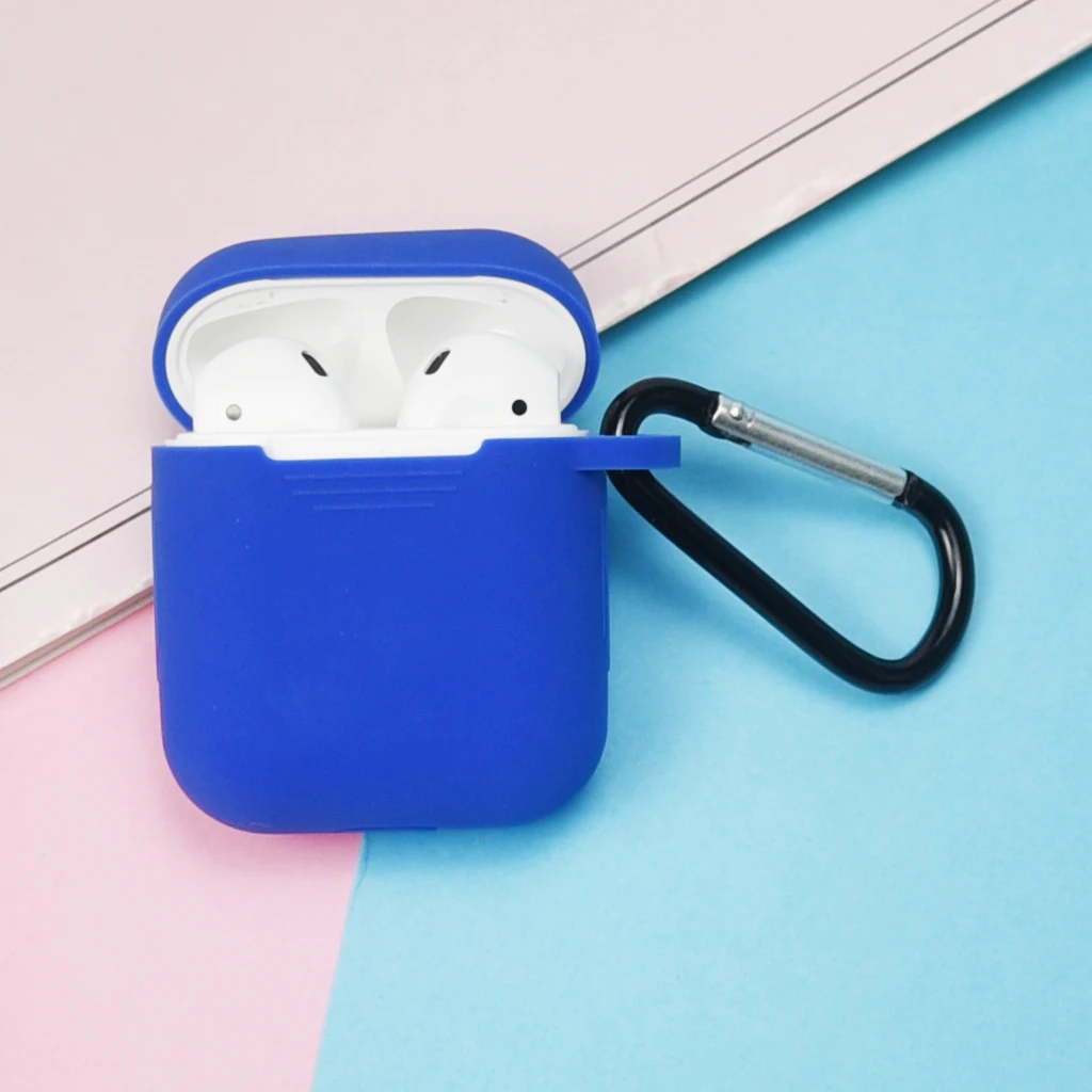 Soft Silicone Skin Case for Apple Airpods Charging Case Protective Cover Air pods Sleeve pouch ShockProof Multi Color 