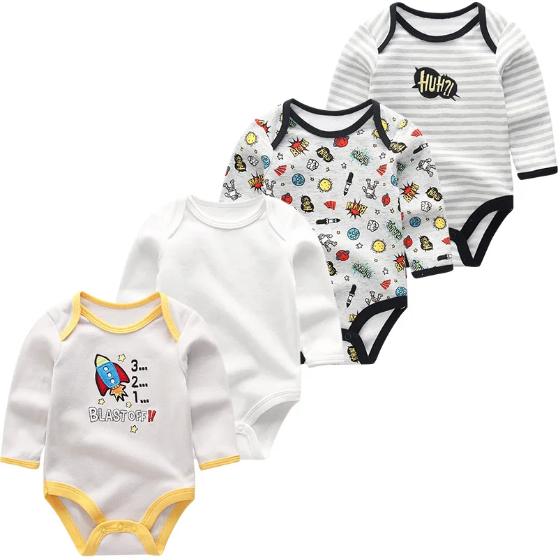 Одежда для новорожденных девочек Комбинезон, костюм для малышей Одежда для маленьких мальчиков Хлопковая пижама с длинными рукавами для младенцев возрастом от 3 до 12 месяцев ropa de bebe