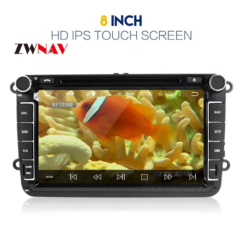 Clearance ZWNAV Android 8.0 Car GPS Navigation auto stereo Radio Screen For VW SEAT SKODA UNIVERSA Volkswagen Polo gps android Display 5