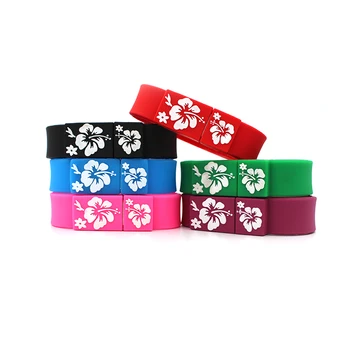 

Creative 6 Color Bracelet Usb Flash Drive Pendrive 4G 8GB 16G 32G 64G Usb 2.0 Pendrive High Quality Memory Stick Flash Disk Gift