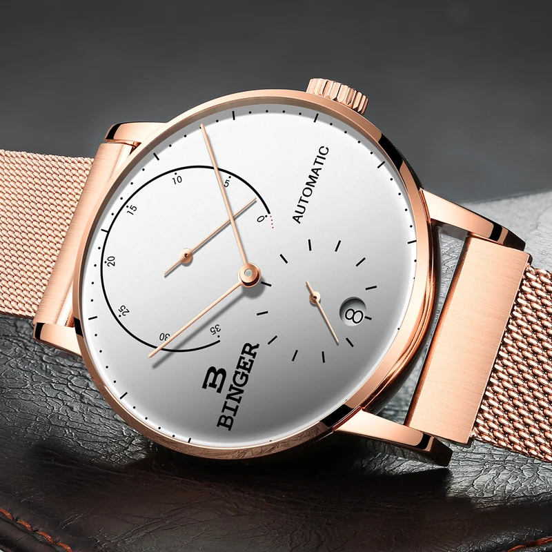 

Switzerland BINGER Men Watch Luxury Brand Automatic Mechanical Men's Watches Sapphire Male Japan Movement reloj hombre B-1187-8
