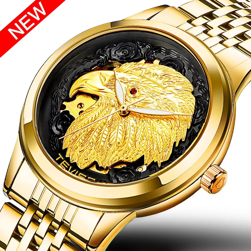 

TEVISE Luminous Waterproof Hawk Dial Automatic Mechanical Men's Watch
