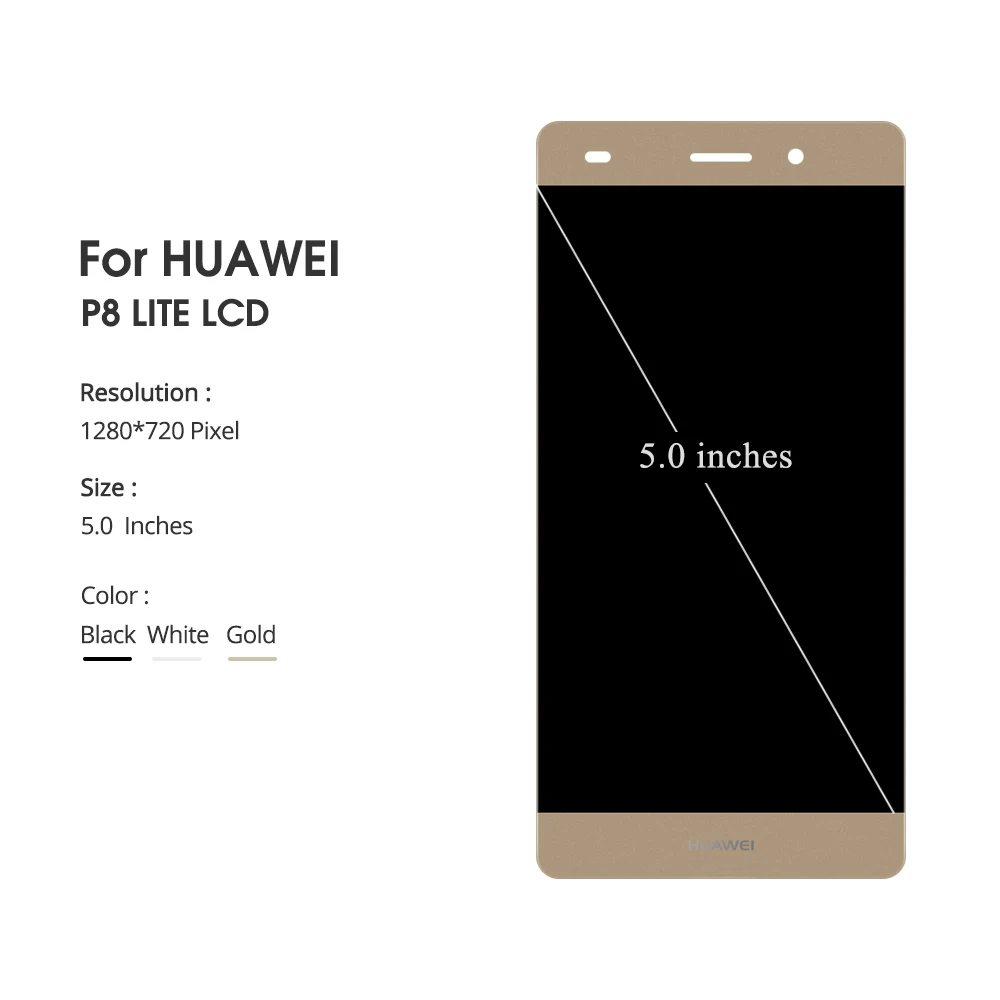 ЖК-дисплей для Huawei P8 Lite ЖК-дисплей с сенсорным экраном дигитайзер с рамкой для Huawei P8 Lite дисплей сменный экран ALE 121