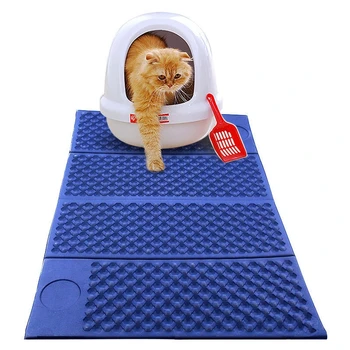

Foldable Cat Litter Mat Litter Waterproof Trapper Pad Double-layer EVA Mat for Litter Cat Kitten Pet Littler Mat Products
