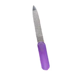 Массаж новый мини стальной функциональный пилка для ногтей C leaner Charp конец для пыли ногтей человек icure инструмент подарок случайный цвет