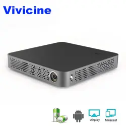Vivicine 4 k мини-проектор M10, Android 7,0 Bluetooth 4,0, 8000 мАч, умный HDMI USB ПК игры мобильный Proyector
