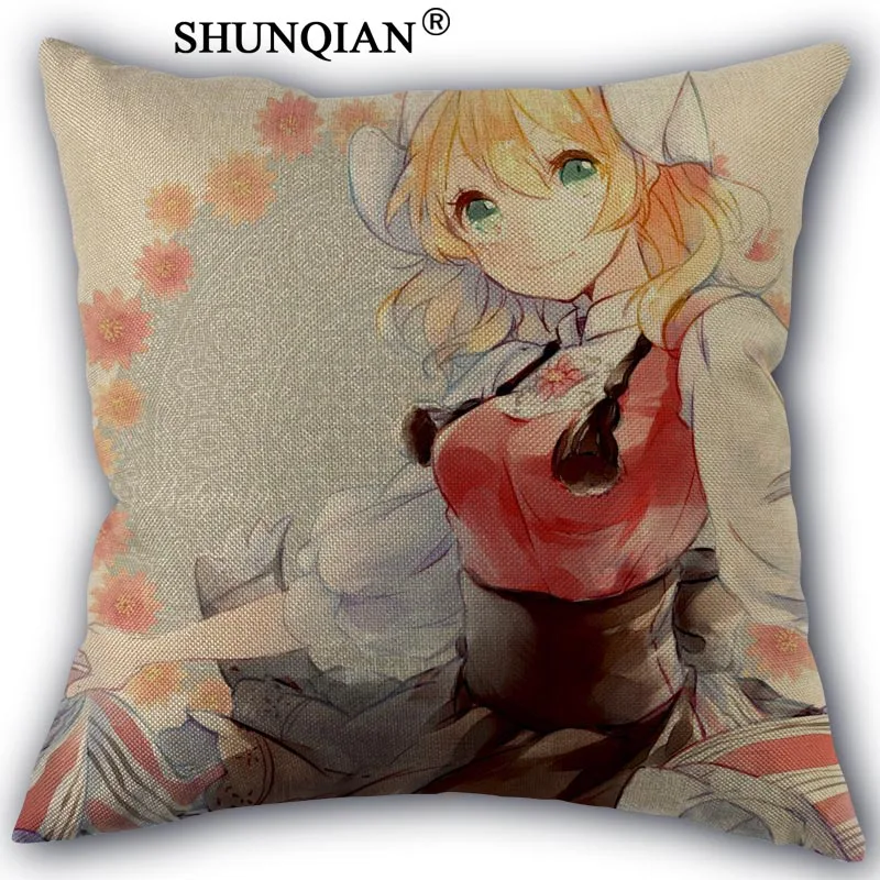Pillowcase Аниме наволочка с персонажами из мультфильмов из хлопка, изготовление на заказ квадратные декоративные чехлы на подушку чехол на молнии размером 45*45 см с одной стороны - Цвет: Pillowcase