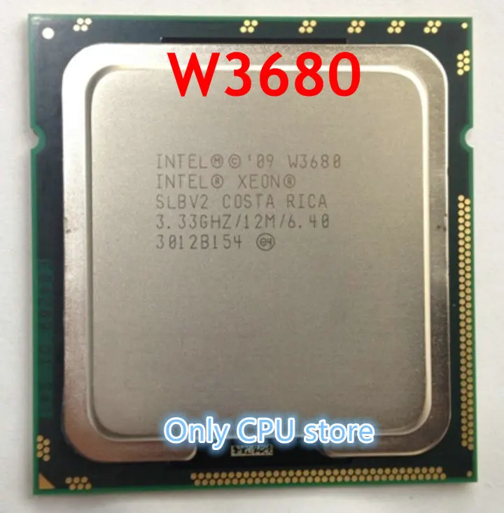 Процессор Intel Xeon W3680 CPU/3,3 ГГц/LGA1366/12 МБ кэш L3/шесть ядер/серверный процессор w 3680 W3690 x5680 I7 980