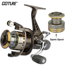 Goture Спиннинг рыболовная Катушка 7+ 1BB двойной перетащите катушка для удочки SALTWATER с запасная шпуля