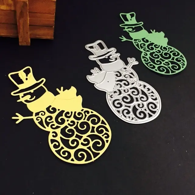 

snowmen look background Metal Cutting Dies for DIY Scrapbooking Album Paper Cards Decorative Craft Embossing making new
