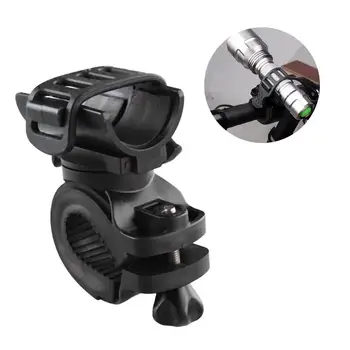 

360 Degree Bike Bicycle Flashlight Torch Mount Holder Clamp Clip Adjustable Light Lamp Holder Clip Cycling Accessories