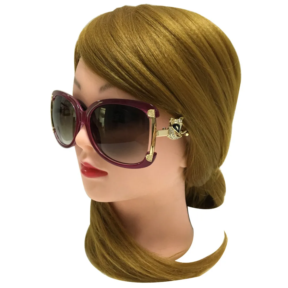 Ijuslovecolours 激安 イーサン高級サングラス女性ファッションブランドデザイナーレディース 合金フレームゴールドキツネ装飾 サングラス女の子4色熱い販売 オンライン 価 格