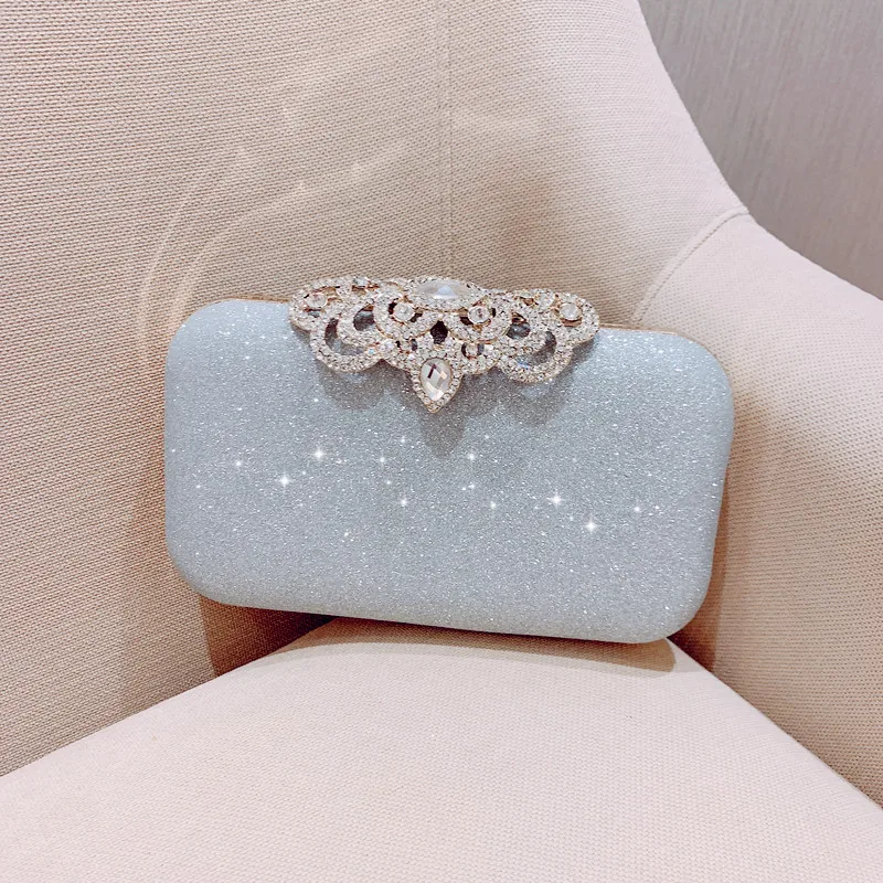  Meloke new fashion Sequined Scrub Clutch Women's Evening Bags Bling Day Clutches Gold Wedding Purse - 32986912794