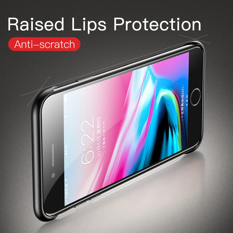 Msvii Frameless Case for iPhone 7 Case Silicone Clear for iPhone 8 Case for iPhone X/6/6S/Xs/Xr Coque 8 Plus Funda Xs Max Cover