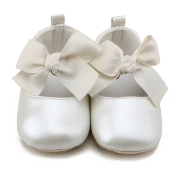 

Toddler Soft PU Cute Princess Shoes Bow Infant Prewalker Baby Shoes 0-18 Months