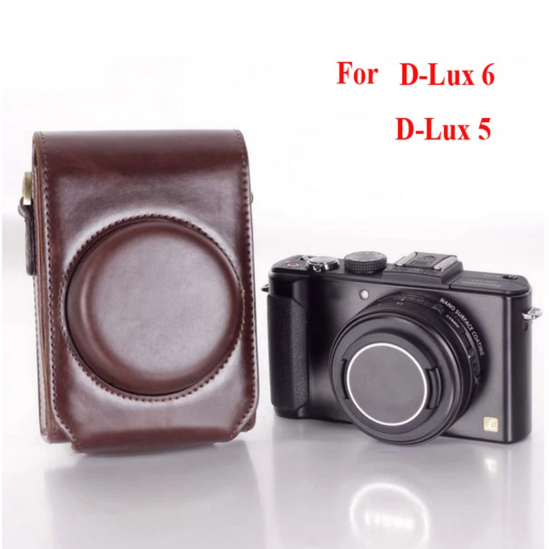 Pu レザーケースカメラバッグカバーライカ D Lux6 ルクス 6 カメラケース D Lux5 Lux4 D5 D6 D4 ショルダーバッグプロテクターシェル Camera Bag Leather Camera Bagcamera Leather Covers Aliexpress