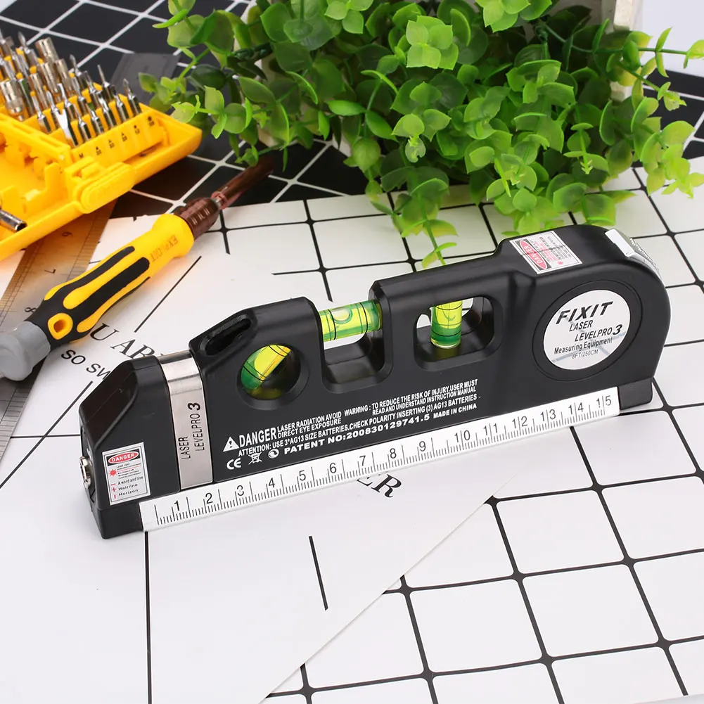 

Aligner Level Tools Laser Vertical Line Measurement with Size Horizontal Tape