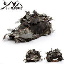 SJ-MAURIE Открытый тактический Альпинизм 3D Маскировочная шапка охотничья рыболовная шляпа человек Кемпинг Туризм кленовый лист Козырек Кепка
