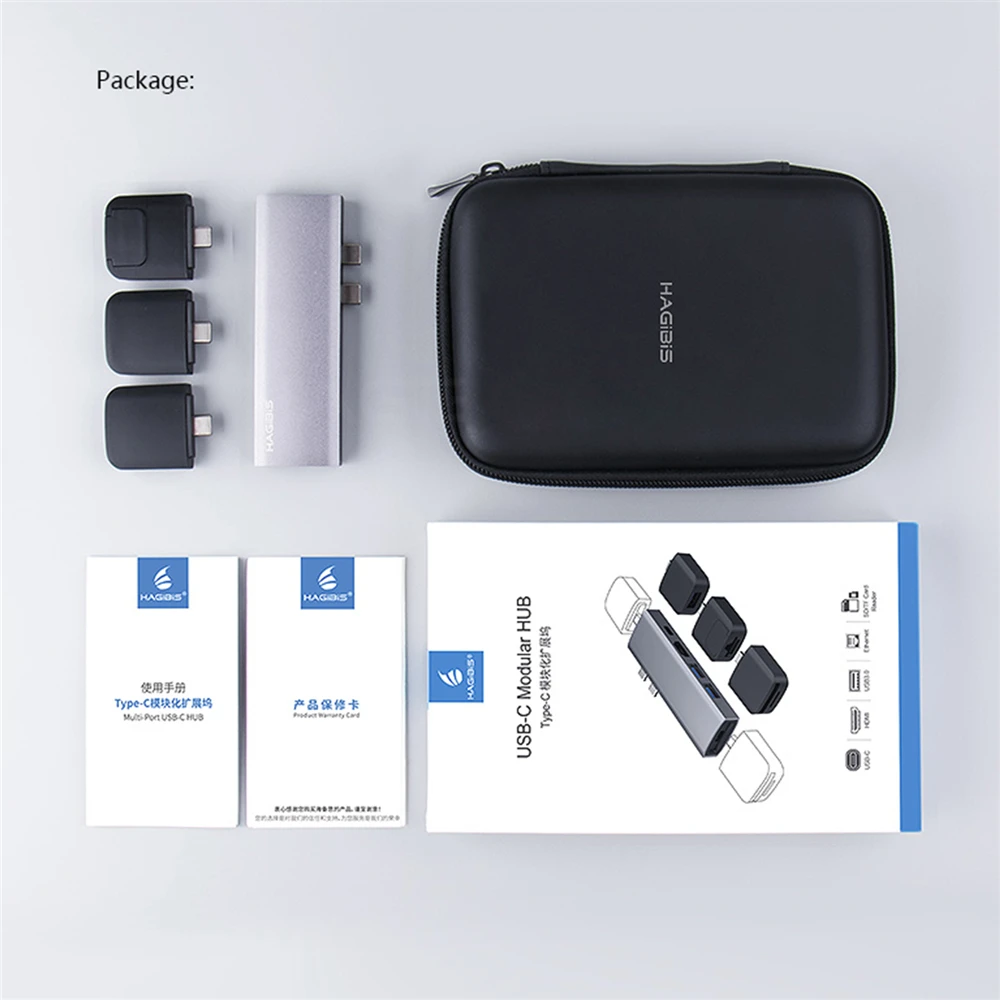 Dual Type C Hub Adapter USB 3.0 4K HDMI