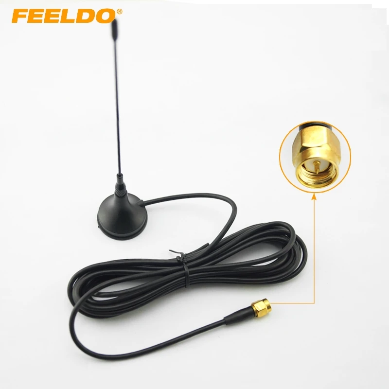FEELDO 5Set Car SMA Connector Active Digital TV Antenna Aerial With Built-in Amplifier #FD-925 | Автомобили и мотоциклы
