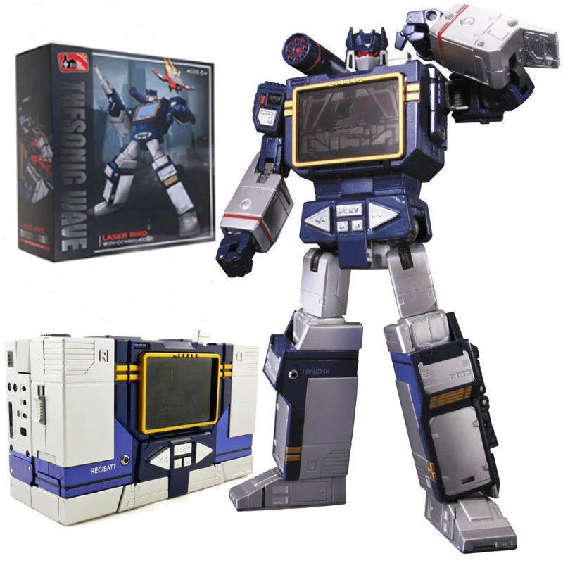 Трансформация THF THF-01J Soundwave лента walkman Master Piece MP13 Аниме Фигурка негабаритных фигурки из сплава металла робот детская игрушка