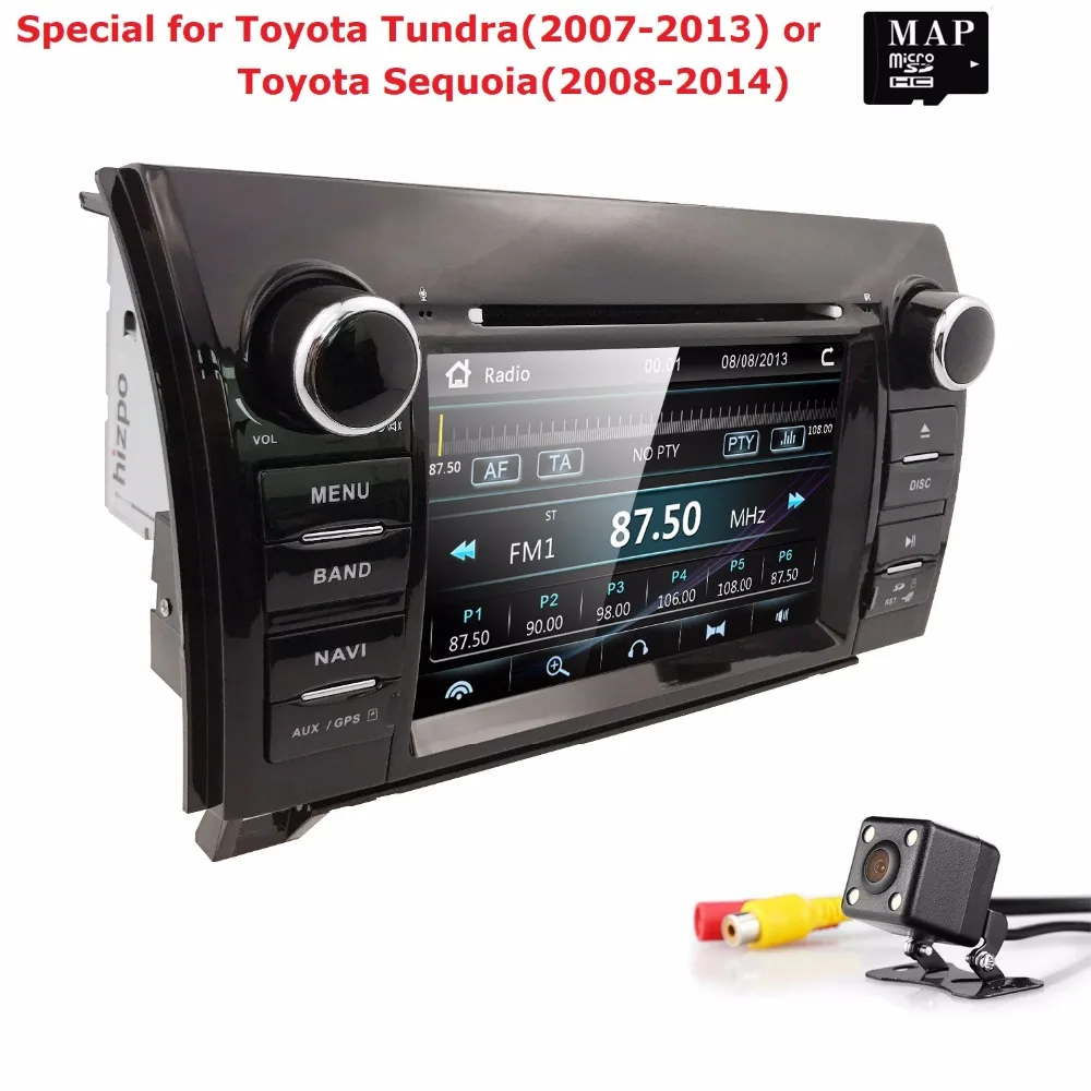 Discount forToyota Tundra2007-13 In Dash GPS Navigation DVD Car Stereo Bluetooth MP3 Radio RDS AM/FM 3G SWC IPOD CANBUS SD USB BT CAM MAP 3