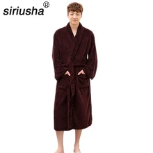 Siriusha14 Thicker Flannel Robe Men Plus Fertilizer to Increase Coral Velvet Robe Thickening Warm and Loose Home Clothing Siriusha14 Thicker Flannel Robe Men Plus Fertilizer to Increase Coral Velvet Robe Thickening Warm and Loose Home Clothing