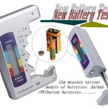 Тестер батареи, проверка батареи тест для: 1,5 в AA AAA 9 в 6F22, кнопка батареи. Простая работа, семейные практичные инструменты