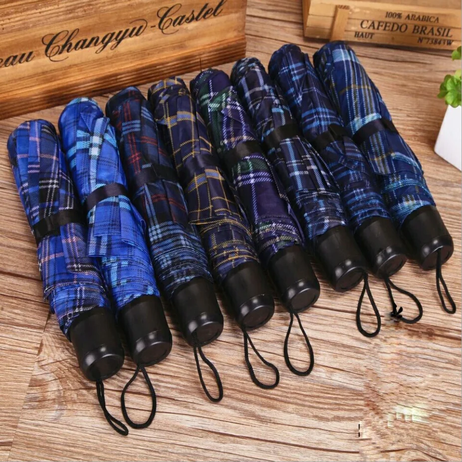 

Portable Mini Portable Anti-uv Folding Compact Rain Sun Umbrella 8K tri-folded umbrella