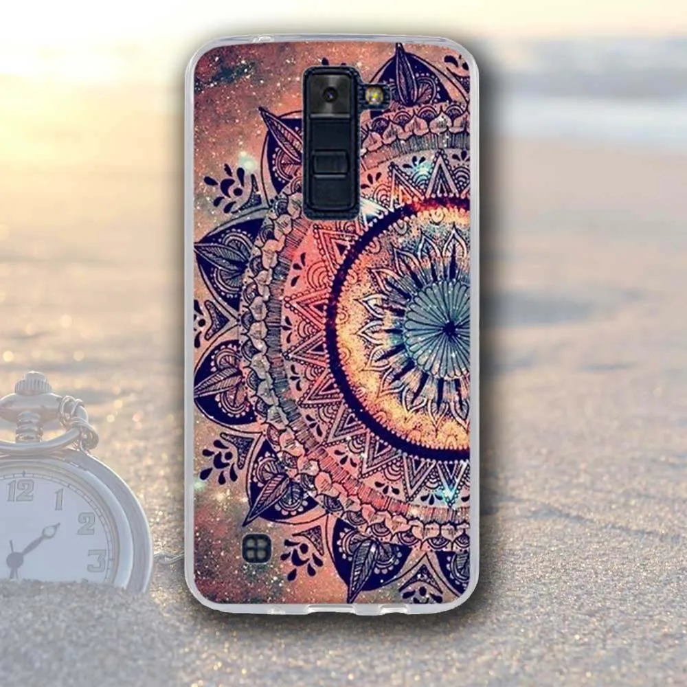 الهاتف حقيبة لجهاز LG K8 K350N K350DS LTE K350E الهروب 3 K373 فينيكس 2 لينة سيليكون الغطاء الخلفي حقيبة لجهاز LG K7 K10 ليون روح أكياس