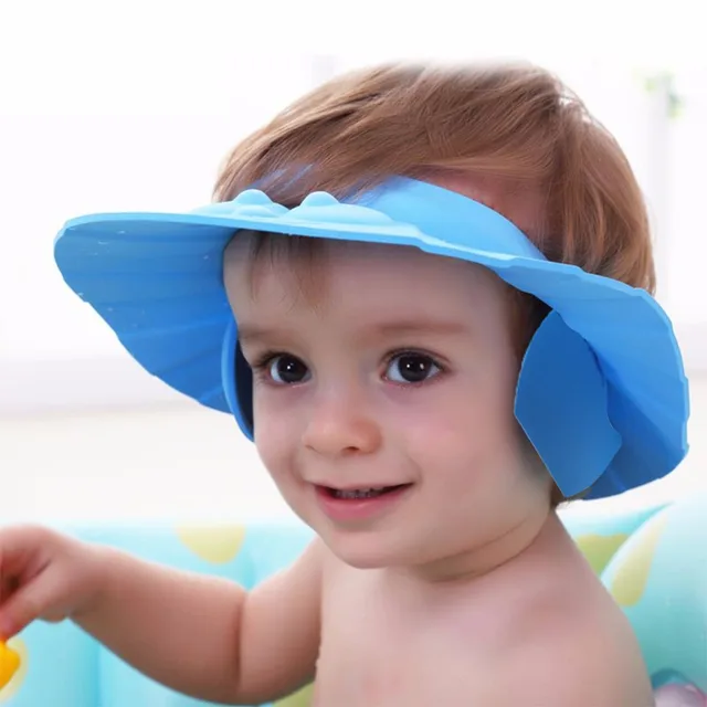 Children Shampoo Soft Adjustable Baby Bath Shower Cap Shampooing For