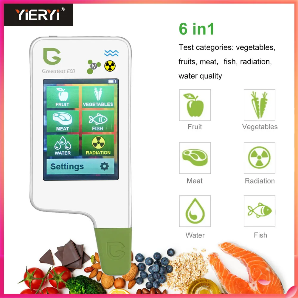 

GREENTEST ECO 5F Digital Food Nitrate Tester Concentration Meter Rapid Analyzer Fruits/ Vegetables /Meat/ Fish/Food Tester