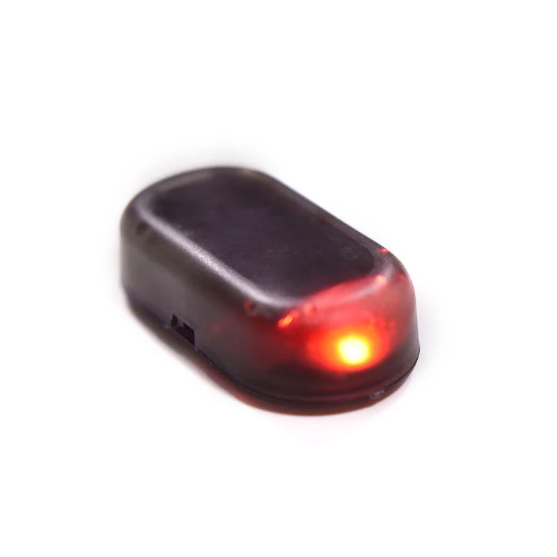 universal 1pcs fake solar car security alarm led light red light blinking in car