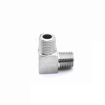 

304 Stainless Steel 1/4" BSP Male Thread 90 Degree Elbow High Pressure CNC Pipe Fitting Connector Coupler For Water Air Oil