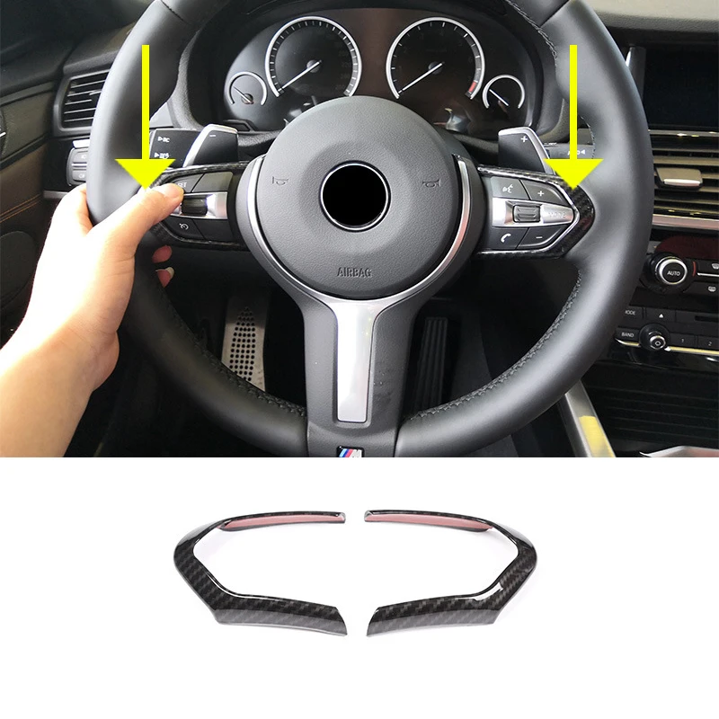 Углеродное волокно для Bmw F20 F22 F21 F30 F32 F33 F36 F06 F12 F13 X5 F15 X6 F16 украшение рулевого колеса