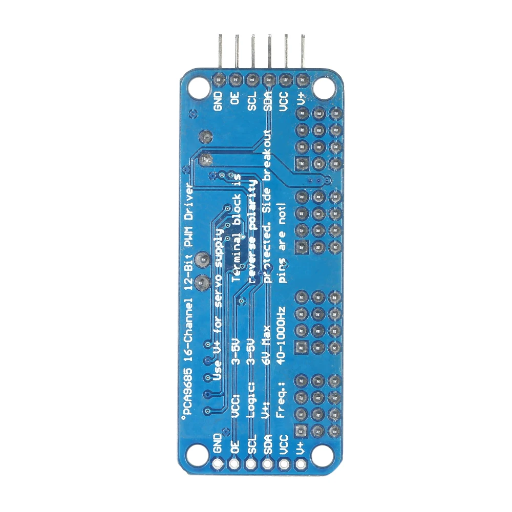 16-канал 12-бит ШИМ Серводвигатель Driver совета модуль привода контроллер IIC Интерфейс для Arduino робот