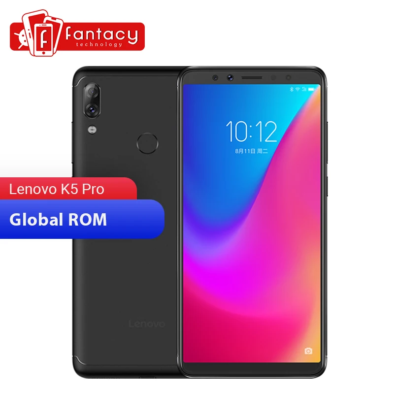 Дешево Смартфон lenovo K5 Pro с глобальной прошивкой, 6 ГБ, 64 ГБ 128 ГБ, Восьмиядерный процессор Snapdragon636, четыре камеры, экран 5,99 дюйма, 4G, LTE, телефоны 4050 мАч