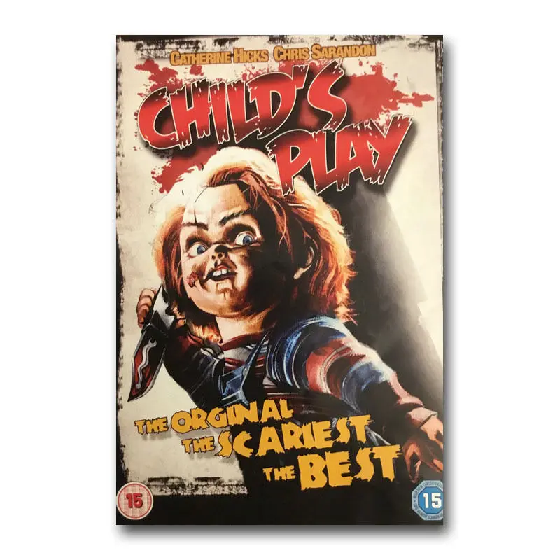 Hot Horror Movie Chucky Child's Play-Silk Art Poster Wall Sicker Decoration Gift