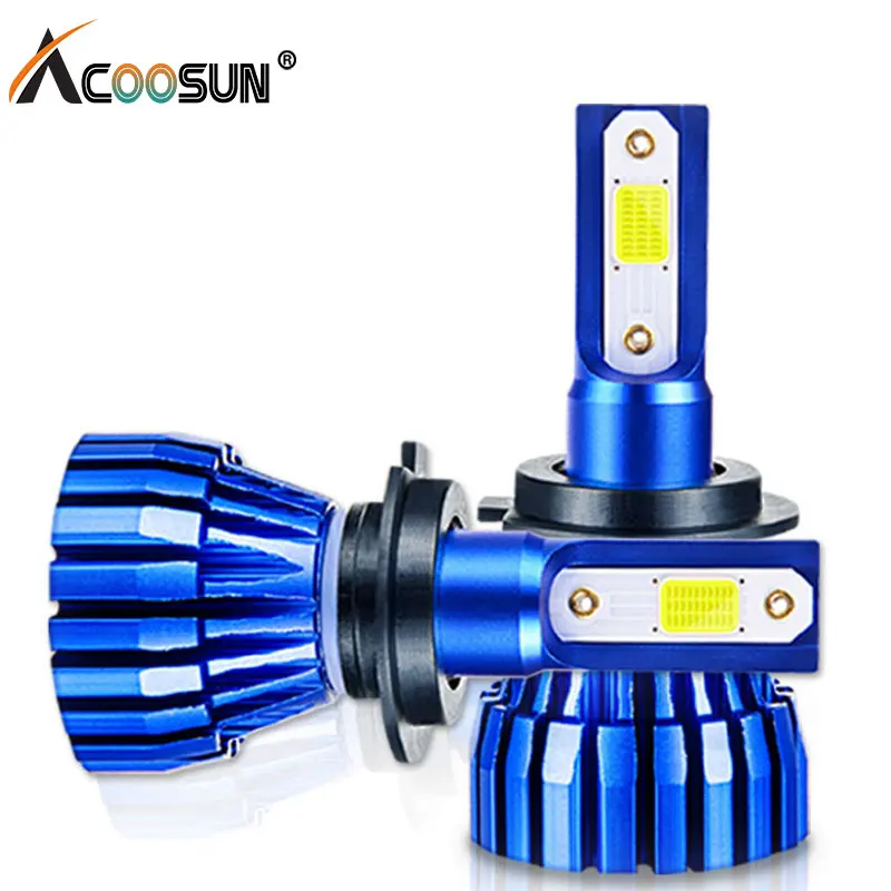 Acoosun светодиодный H4 H7 автомобилей головной светильник HB4 HB3 9005 9006 H11 H1