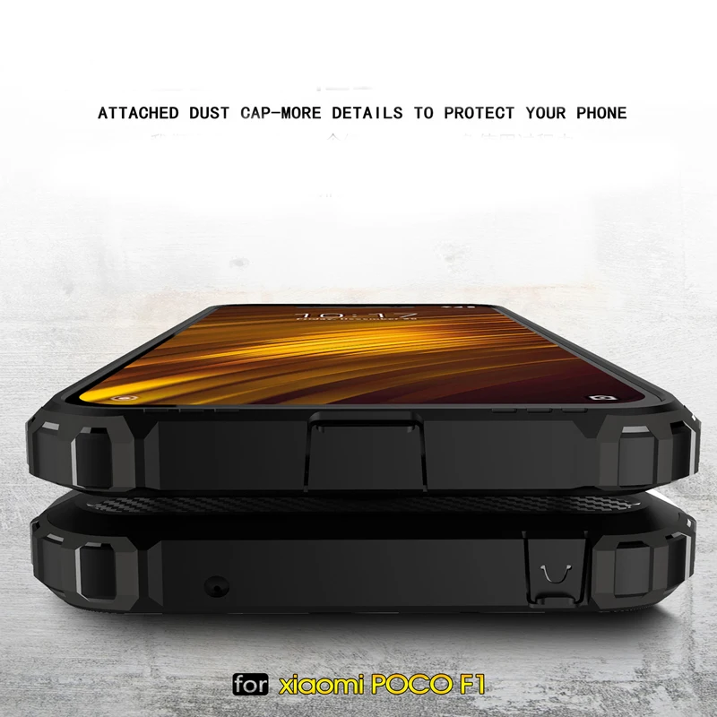 Чехол для Xiaomi Pocophone F1 жесткий прочный Poco Mi гибридный защитный чехол телефона