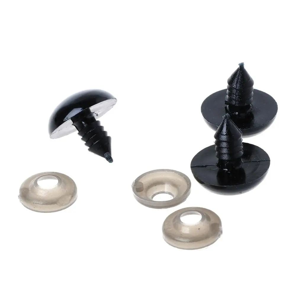 Black Plastic Safety Eyes Teddy Bear Dolls Toy Animal Felting doll eyes doll accessories plush doll accessories 20PCS 6-20mm #H055# 6MM 8MM 9MM 10MM 12MM 14MM 16MM 18MM 20MM