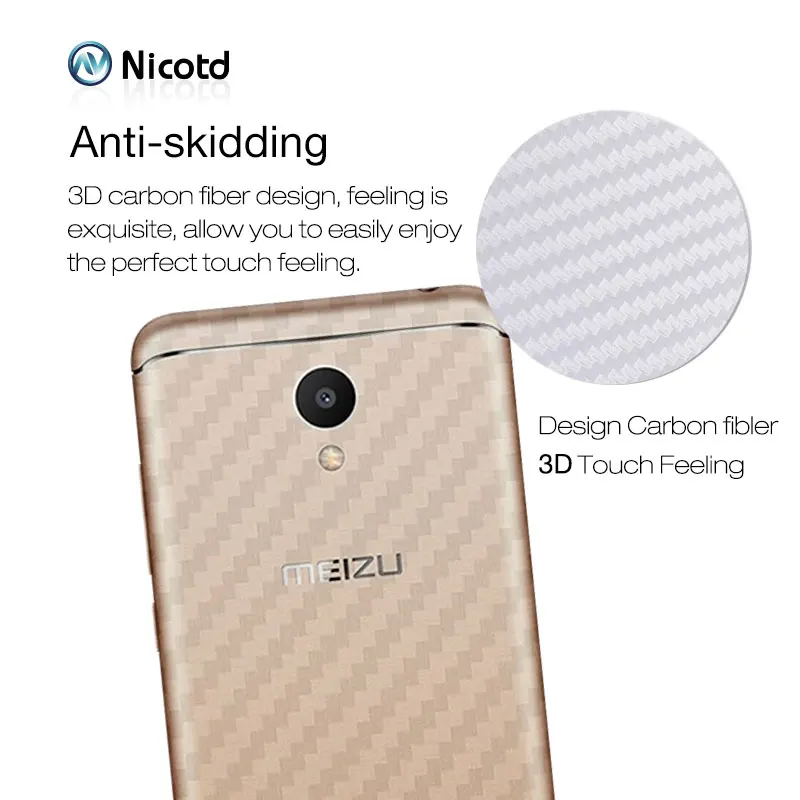 5 шт./лот протектор экрана из углеродного волокна для MEIZU M6S M6 Note Pro 6 Plus 3D задняя