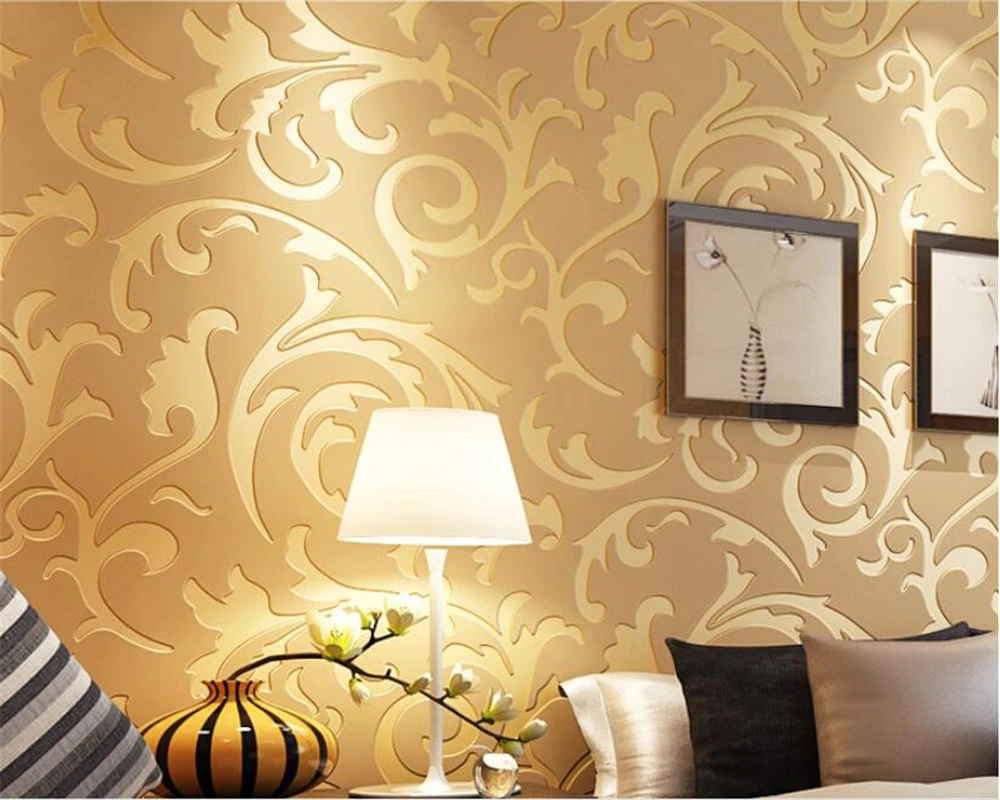 wallpaper for walls 3 d European HD Wallpaper 3d Bedroom desktop Wallpaper Beige yellow silver gray 3d wallpaper roll Beibehang wallpaper for walls 3 d European HD Wallpaper 3d Bedroom desktop Wallpaper Beige yellow silver gray 3d wallpaper roll Beibehang