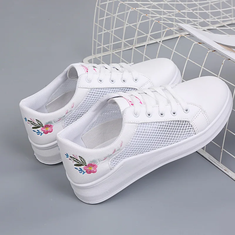

2019 Fashion Female Sneakers Breathable Mesh Running Shoes for Women Summer Fitness Casual Shoes Lace-up Jogging Women Sneakers