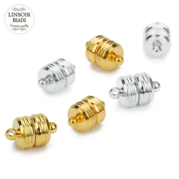 

Linsoir 5pcs/lot Magnet Clasp Connectors Fit Necklace Bracelet DIY Making For Jewelry Components Findings Accessories