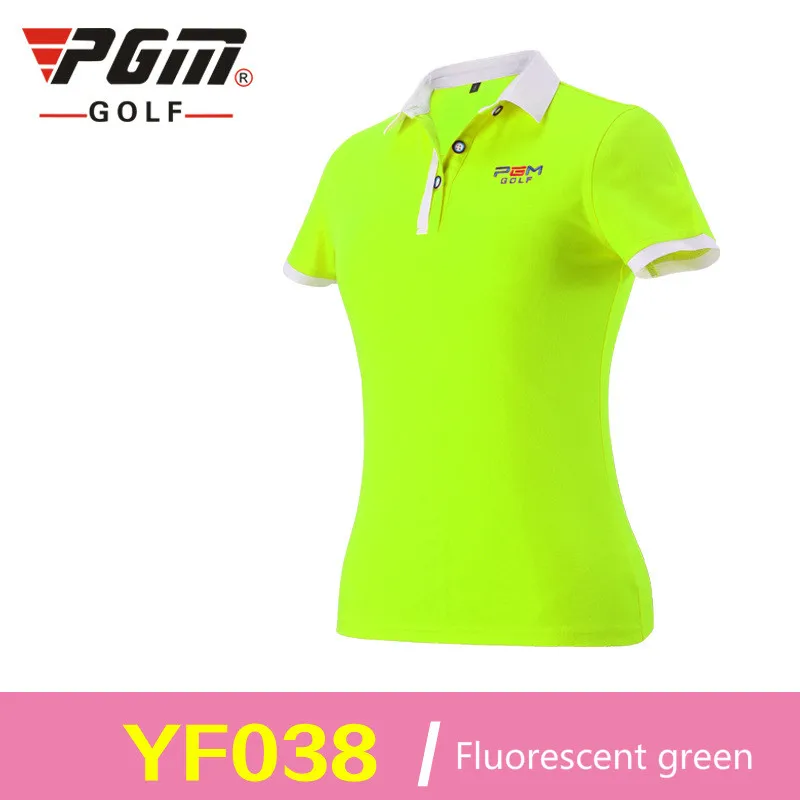 PGM одежда для гольфа женские тонкие футболки для гольфа летние дышащие быстросохнущие гольф с короткими рукавами Новое поступление Размер s-xl - Цвет: one