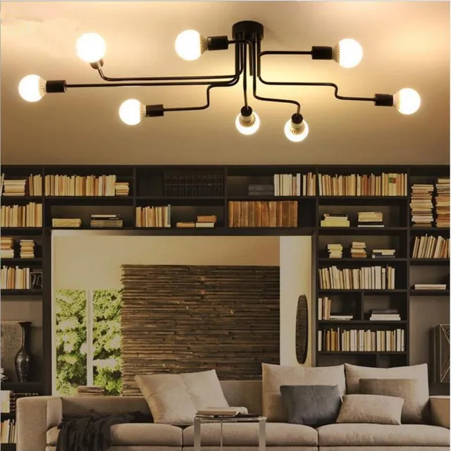 Moderne Creatieve Ijzer led Plafond Verlichting led lampen hoge ... Moderne Creatieve Ijzer led Plafond Verlichting led lampen hoge ...