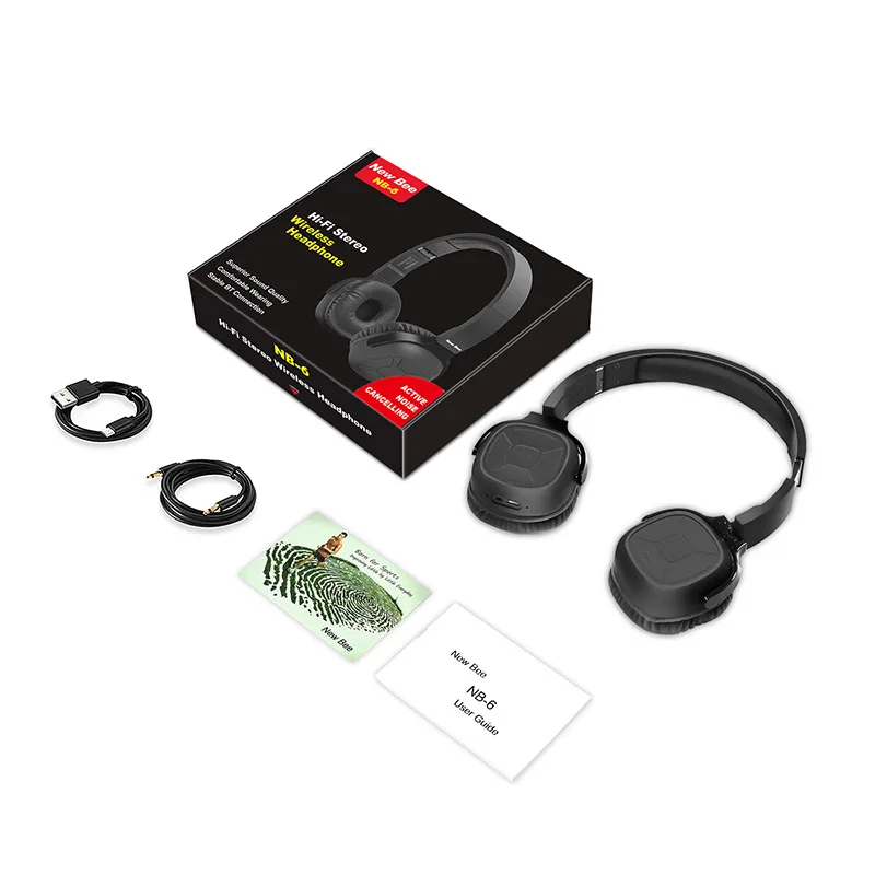 

Headphone Earphone Headset Bluetooth Wireless Music Noise Reduction For Flying Subway OD889