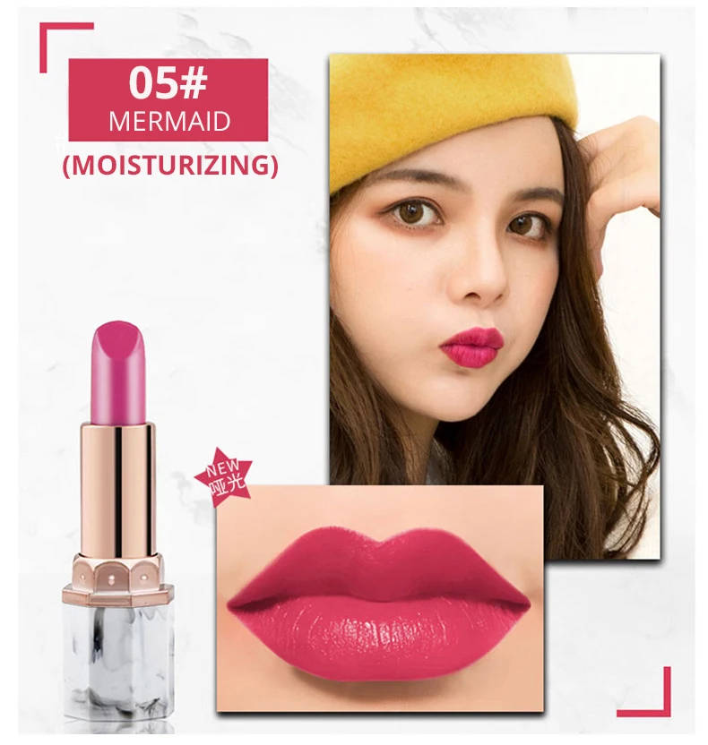 12 color marble Moisturizing matte lipstick (9)